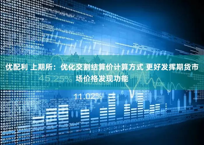 优配利 上期所：优化交割结算价计算方式 更好发挥期货市场价格发现功能
