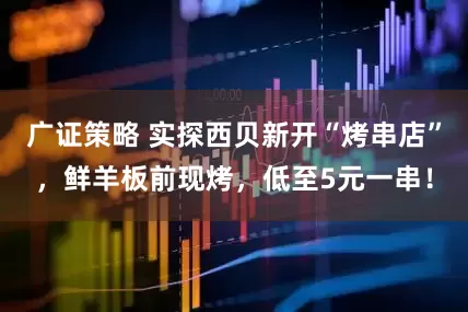 广证策略 实探西贝新开“烤串店”，鲜羊板前现烤，低至5元一串！